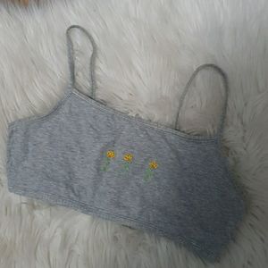 Brandy Melville Style crop top GRAY